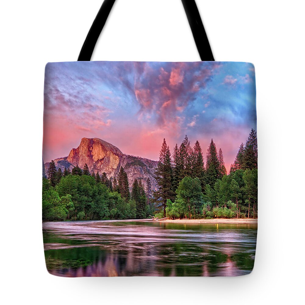 Half Dome Tote Bag featuring the photograph Yosemite Magic by Beth Sargent
