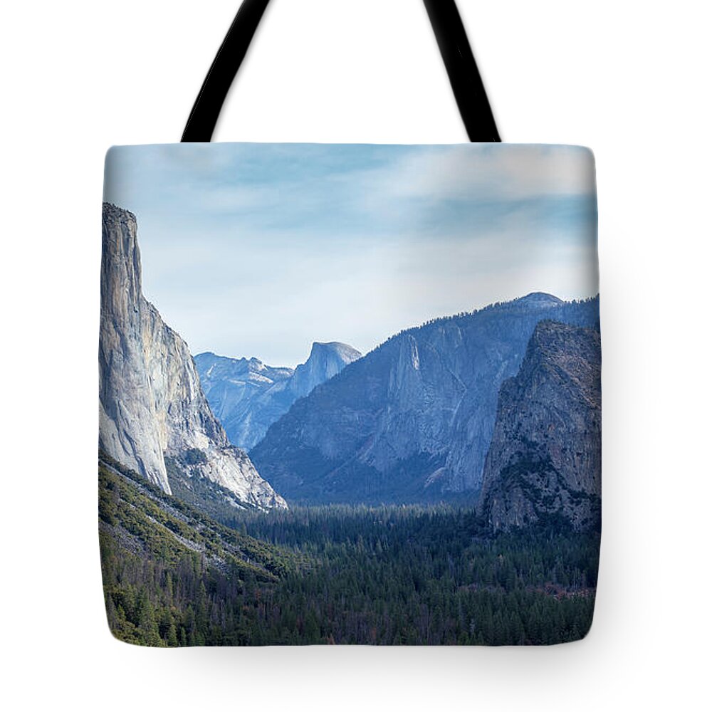 Yosemite Valley From Tunnel View Tote Bag featuring the photograph Yosemite Valley from Tunnel View by Dustin K Ryan