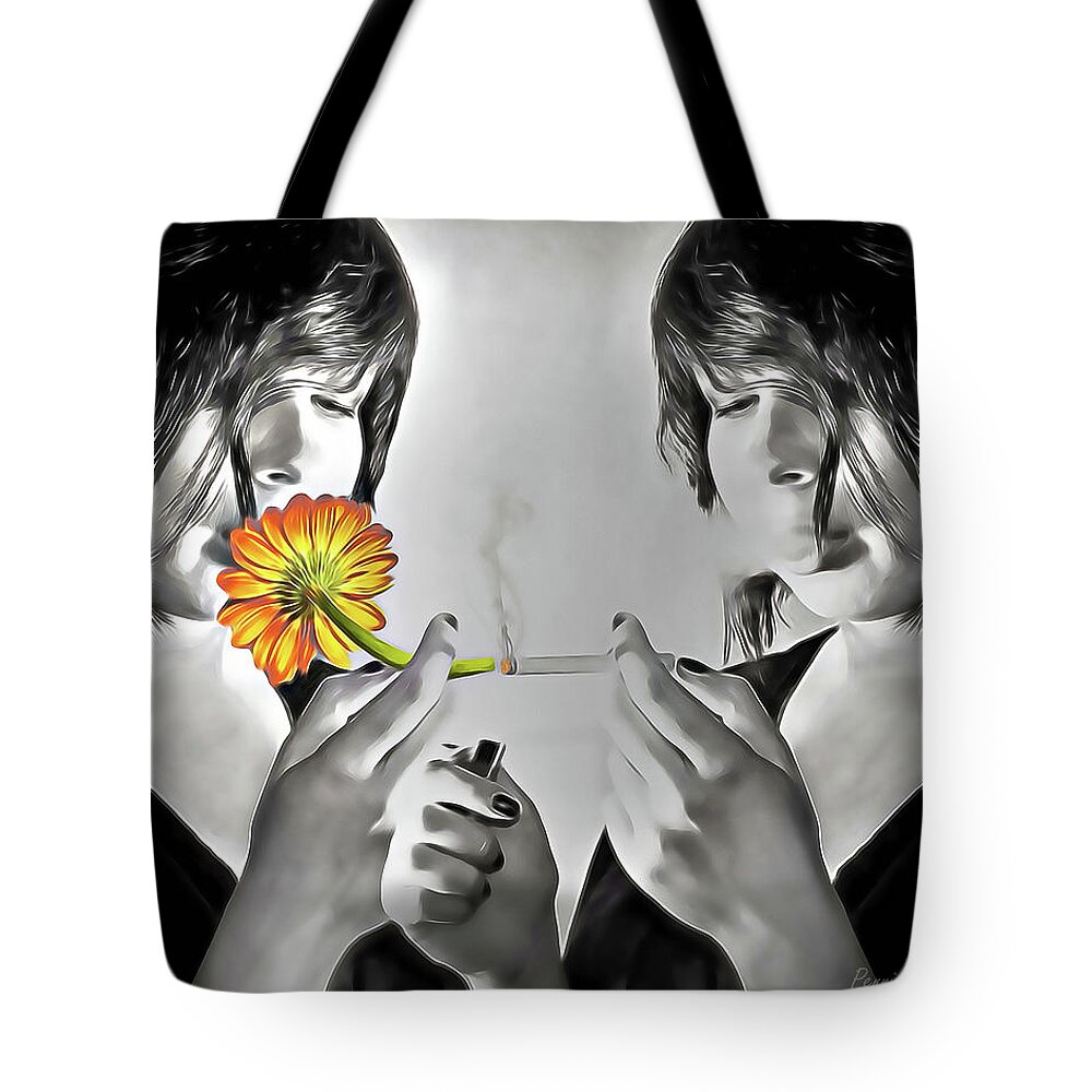 Daisy Tote Bag featuring the photograph You Choose by Pennie McCracken