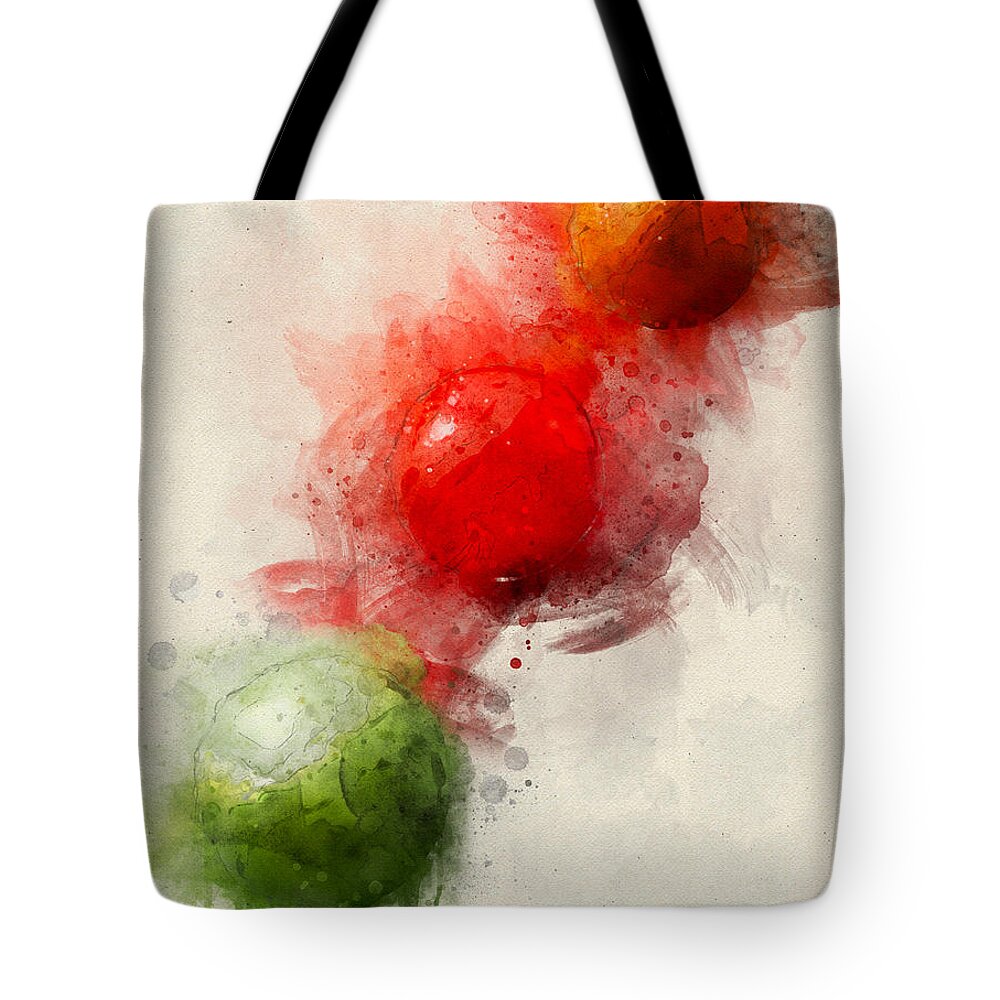 Tomato Tote Bag featuring the digital art You say tomato by Geir Rosset