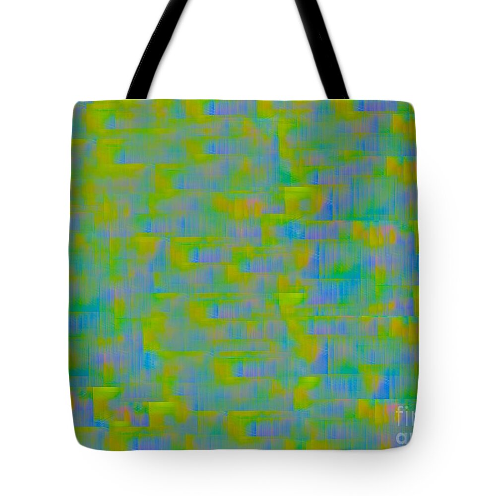 Abstract Art Tote Bag featuring the digital art You Will Stay Calm Too by Jeremiah Ray