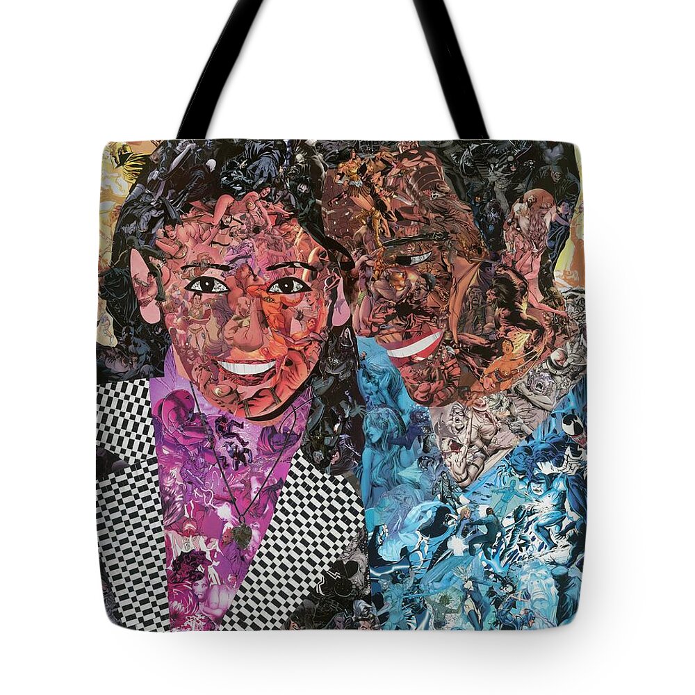 Love Tote Bag featuring the mixed media Young Love by Joshua Redman