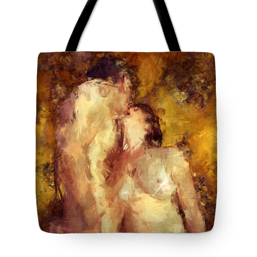 Nude Tote Bag featuring the photograph You're Luscious by Kurt Van Wagner