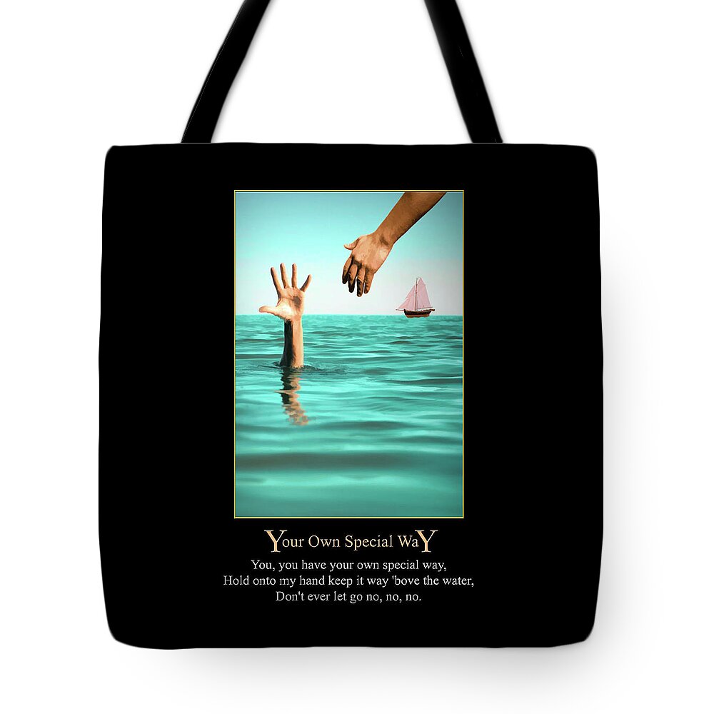 Your Own Special Way Tote Bag featuring the photograph Your Own Special Way by John Haldane