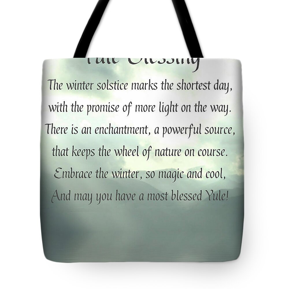 Yule Tote Bag featuring the photograph Yule Blessings with White Tiger by Stephanie Laird