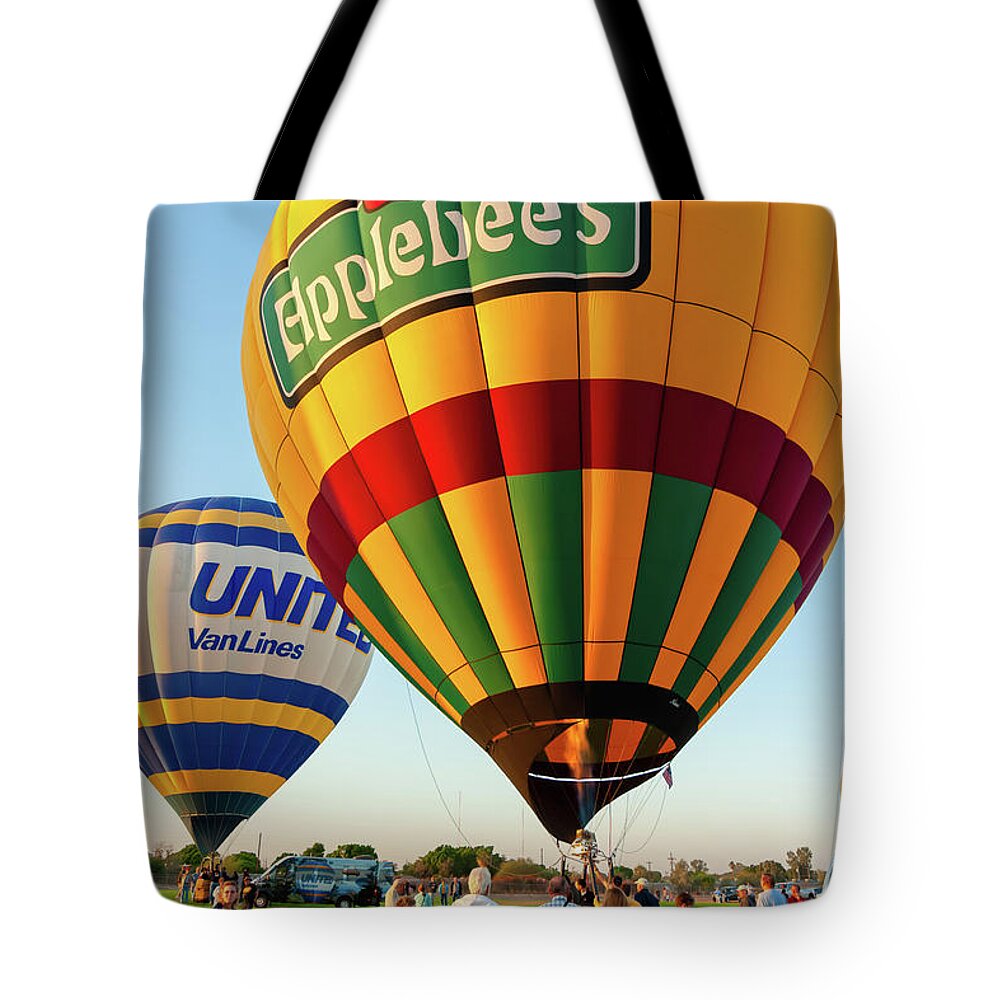 Arizona Tote Bag featuring the photograph Yuma Balloon Festival-104.jpg by Jack and Darnell Est