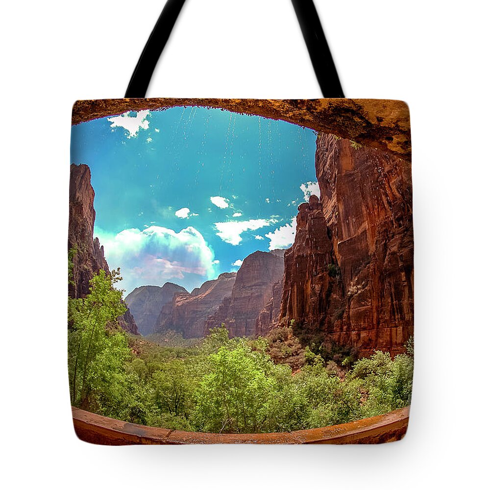 National Tote Bag featuring the photograph Zion National Park Utah by Micah May