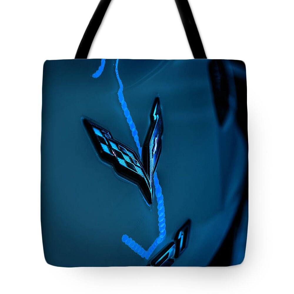 Zr1 Tote Bag featuring the photograph Zr1 Corvette Fineart by Lourry Legarde