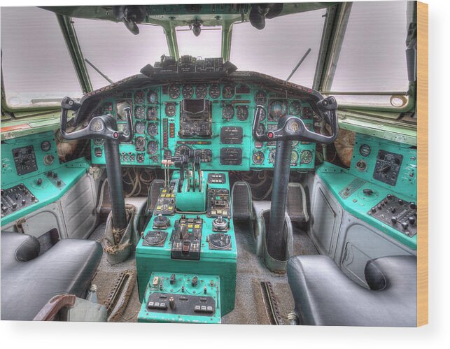 Tupolev Tu 154 Cockpit Wood Print