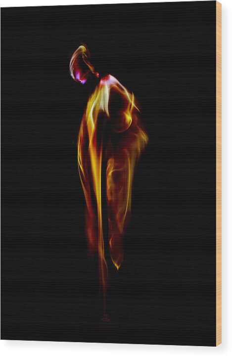 Take A Breath Of Your Light Wood Print featuring the photograph Take A Breath Of Your Light by Steven Poulton