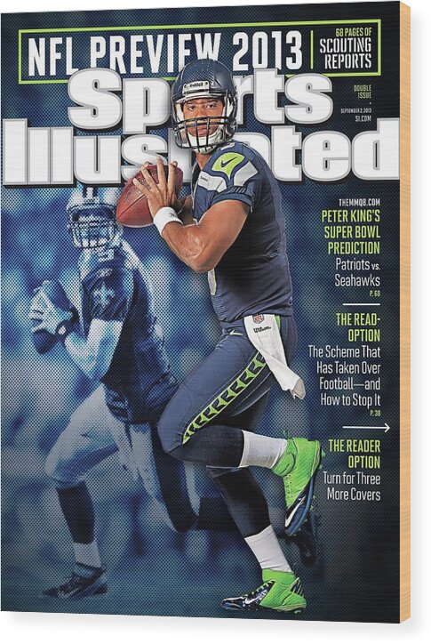 Magazine Cover Wood Print featuring the photograph The New Kings 2013 Nfl Football Preview Issue Sports Illustrated Cover #3 by Sports Illustrated