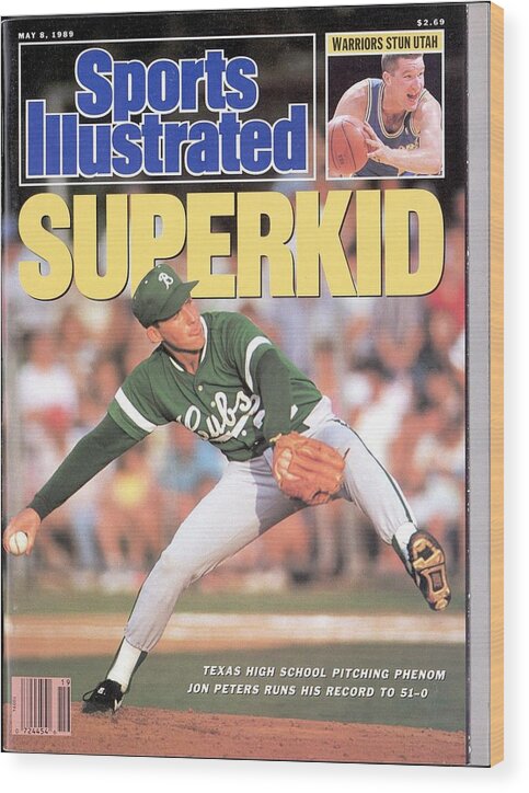 1980-1989 Wood Print featuring the photograph Brenham High School Jon Peters Sports Illustrated Cover by Sports Illustrated