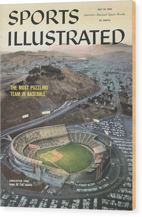 Candlestick Park Wood Print featuring the photograph Candlestick Park Sports Illustrated Cover by Sports Illustrated