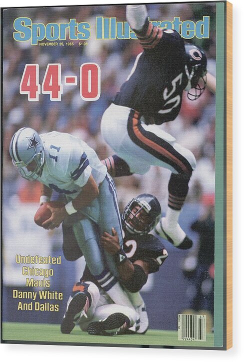 1980-1989 Wood Print featuring the photograph Chicago Bears Dave Duerson And Mike Singletary Sports Illustrated Cover by Sports Illustrated