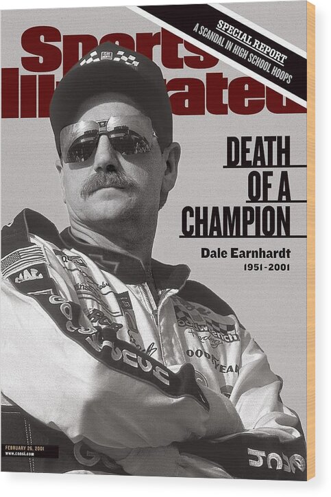 Atlanta Wood Print featuring the photograph Dale Earnhardt, 1993 Hooters 500 Sports Illustrated Cover by Sports Illustrated