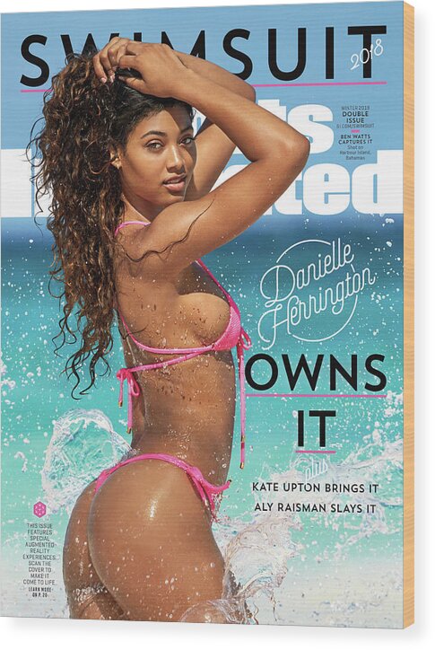 Three Quarter Length Wood Print featuring the photograph Danielle Herrington Swimsuit 2018 Sports Illustrated Cover by Sports Illustrated