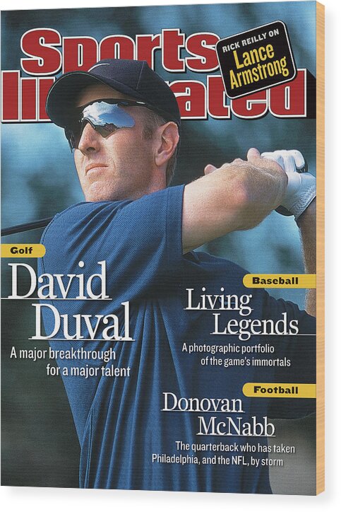 Magazine Cover Wood Print featuring the photograph David Duval, 2001 British Open - Final Round Sports Illustrated Cover by Sports Illustrated
