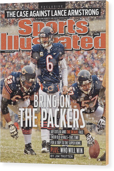 Magazine Cover Wood Print featuring the photograph Divisional Playoffs - Seattle Seahawks V Chicago Bears Sports Illustrated Cover by Sports Illustrated