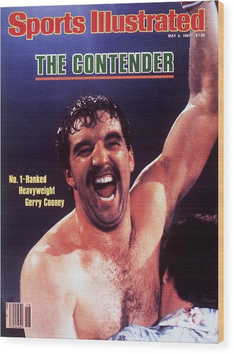 Magazine Cover Wood Print featuring the photograph Gerry Cooney, Heavyweight Boxing Sports Illustrated Cover by Sports Illustrated