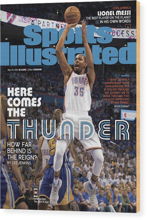 Playoffs Wood Print featuring the photograph Here Comes The Thunder How Far Behind Is The Reign Sports Illustrated Cover by Sports Illustrated