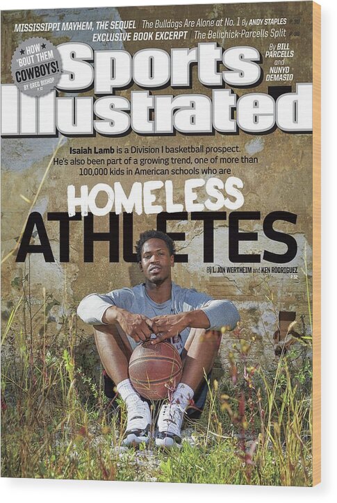 Magazine Cover Wood Print featuring the photograph Homeless Athletes Special Report... Sports Illustrated Cover by Sports Illustrated