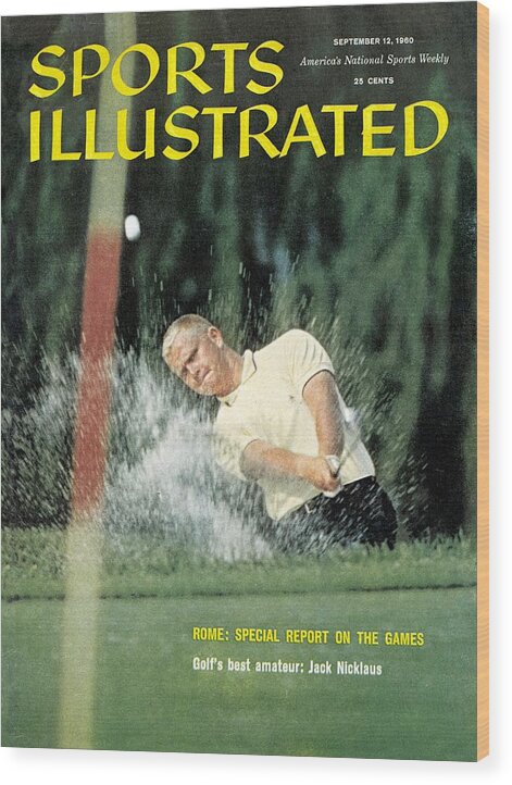 Magazine Cover Wood Print featuring the photograph Jack Nicklaus, Amateur Golf Sports Illustrated Cover by Sports Illustrated
