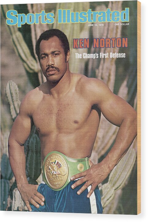 Magazine Cover Wood Print featuring the photograph Ken Norton Sr, Heavyweight Boxing Sports Illustrated Cover by Sports Illustrated