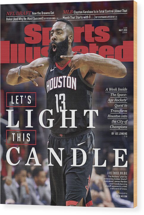 Magazine Cover Wood Print featuring the photograph Lets Light This Candle Sports Illustrated Cover by Sports Illustrated