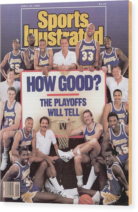 Magazine Cover Wood Print featuring the photograph Los Angeles Lakers Sports Illustrated Cover by Sports Illustrated