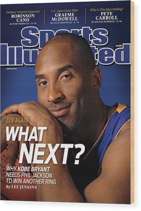 Magazine Cover Wood Print featuring the photograph Los Angeles Lakers Kobe Bryant Sports Illustrated Cover by Sports Illustrated
