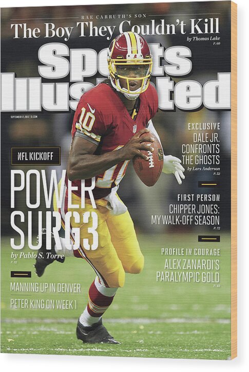 Magazine Cover Wood Print featuring the photograph New Orleans Saints Vs Washington Redskins Sports Illustrated Cover by Sports Illustrated