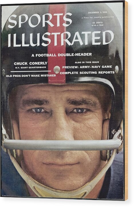New York Giants Chuck Conerly Sports Illustrated Cover Wood Print by Sports  Illustrated - Sports Illustrated Covers