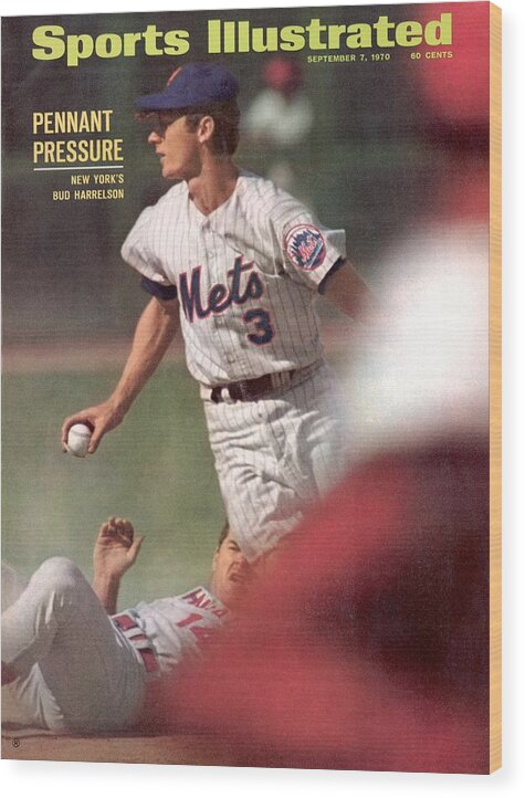 Magazine Cover Wood Print featuring the photograph New York Mets Bud Harrelson... Sports Illustrated Cover by Sports Illustrated