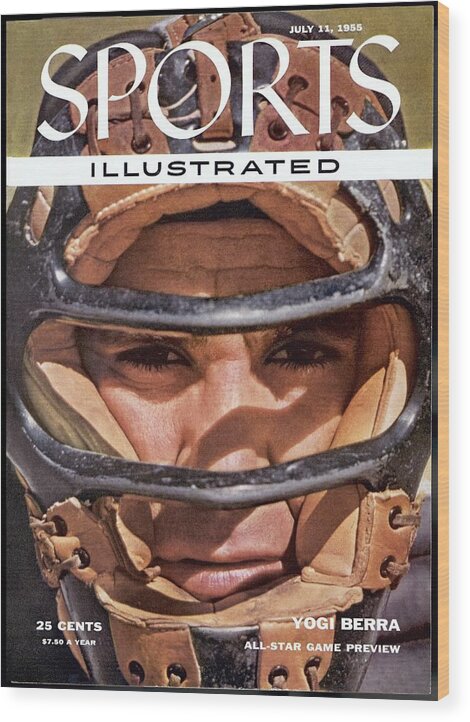 Magazine Cover Wood Print featuring the photograph New York Yankees Yogi Berra Sports Illustrated Cover by Sports Illustrated