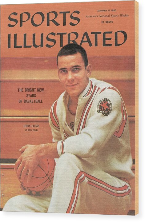 1950-1959 Wood Print featuring the photograph Ohio State Jerry Lucas Sports Illustrated Cover by Sports Illustrated