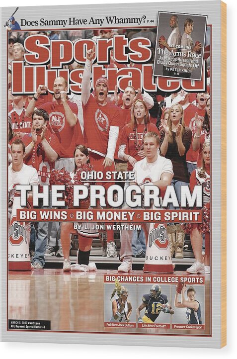 Magazine Cover Wood Print featuring the photograph Ohio State University Athletics Sports Illustrated Cover by Sports Illustrated