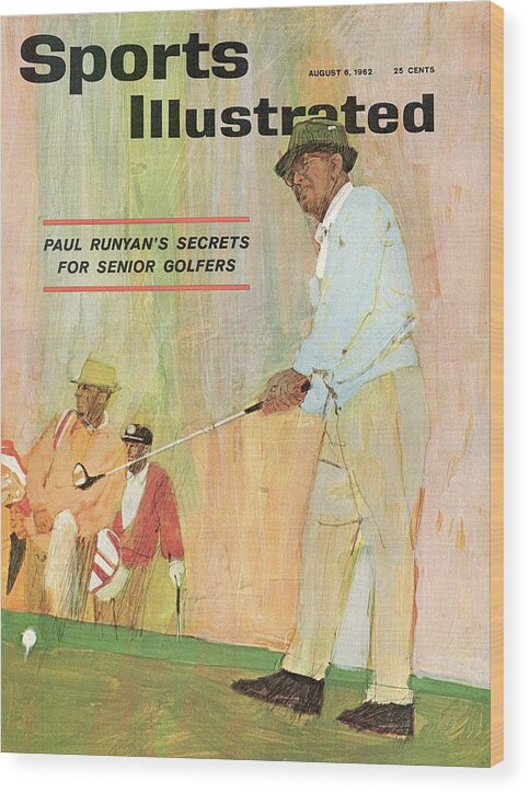 Magazine Cover Wood Print featuring the photograph Paul Runyans Secrets For Senior Golfers Sports Illustrated Cover by Sports Illustrated