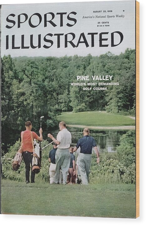 Magazine Cover Wood Print featuring the photograph Pine Valley Golf Club Sports Illustrated Cover by Sports Illustrated