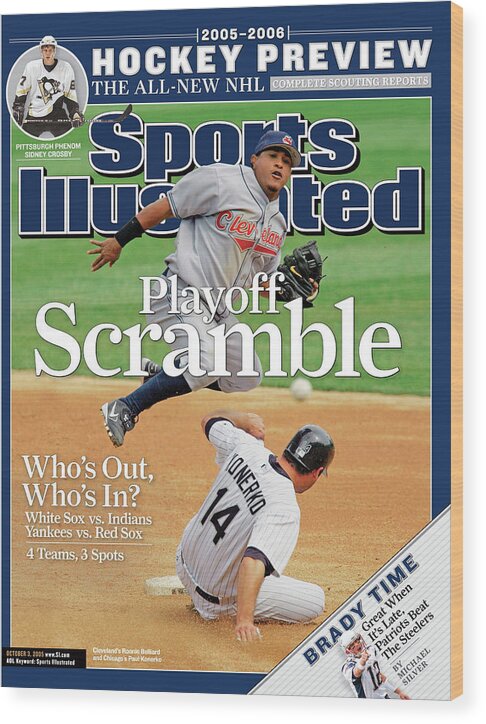 Magazine Cover Wood Print featuring the photograph Playoff Scramble Whos Out, Whos In Sports Illustrated Cover by Sports Illustrated