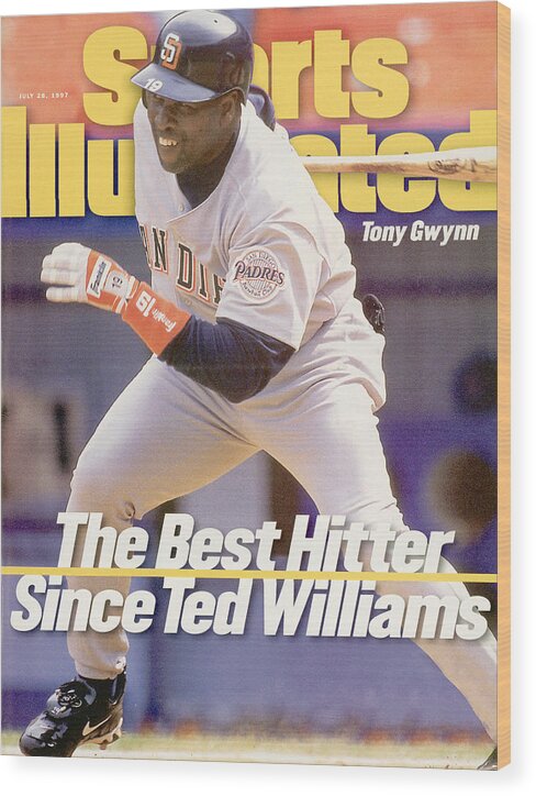 Magazine Cover Wood Print featuring the photograph San Diego Padres Tony Gwynn... Sports Illustrated Cover by Sports Illustrated
