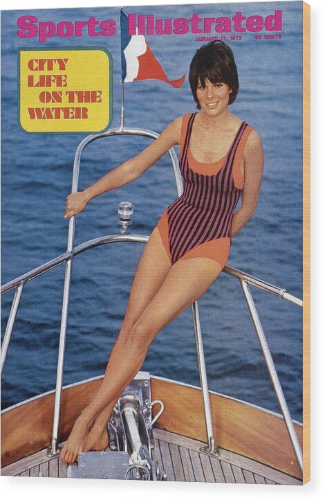 Social Issues Wood Print featuring the photograph Sheila Roscoe Swimsuit 1972 Sports Illustrated Cover by Sports Illustrated