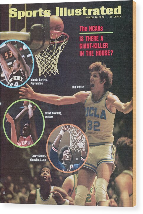 Magazine Cover Wood Print featuring the photograph The Ncaas Is There A Giant-killer In The House Sports Illustrated Cover by Sports Illustrated