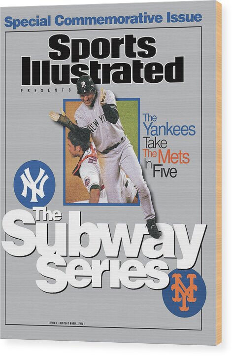 American League Baseball Wood Print featuring the photograph The Subway Series, 2000 World Series Sports Illustrated Cover by Sports Illustrated