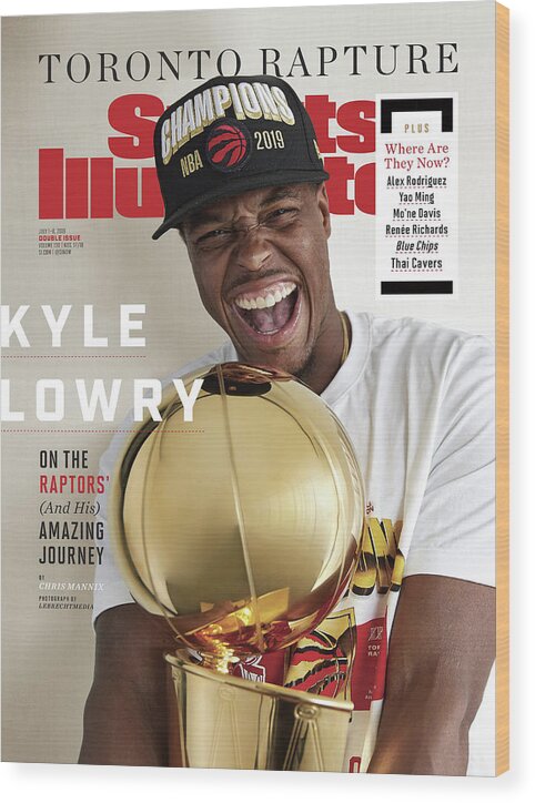 Point Guard Wood Print featuring the photograph Toronto Rapture Kyle Lowry On The Raptors And His Amazing Sports Illustrated Cover by Sports Illustrated