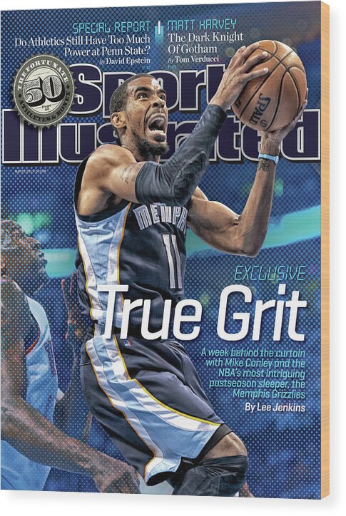 Magazine Cover Wood Print featuring the photograph True Grit Exclusive. A Week Behind The Curtain With Mike Sports Illustrated Cover by Sports Illustrated