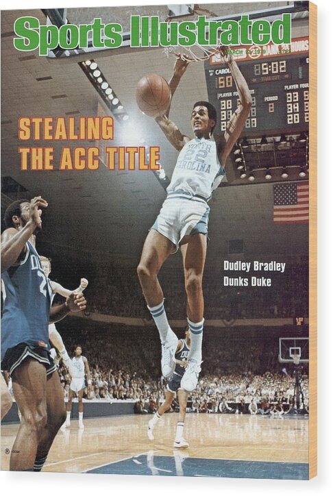 Magazine Cover Wood Print featuring the photograph Unc Dudley Bradley, 1979 Acc Tournament Sports Illustrated Cover by Sports Illustrated