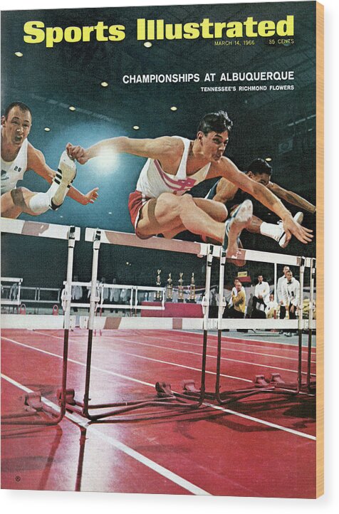 Magazine Cover Wood Print featuring the photograph University Of Tennesee Richmond Flowers Jr, 1966 Aau Indoor Sports Illustrated Cover by Sports Illustrated