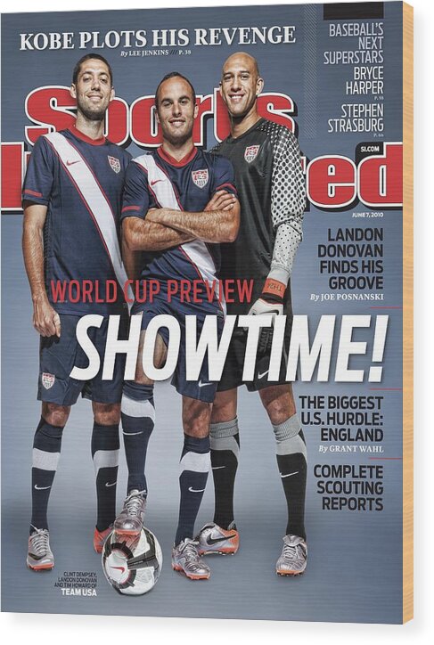 People Wood Print featuring the photograph Us Mens National Team, 2010 World Cup Preview Sports Illustrated Cover by Sports Illustrated