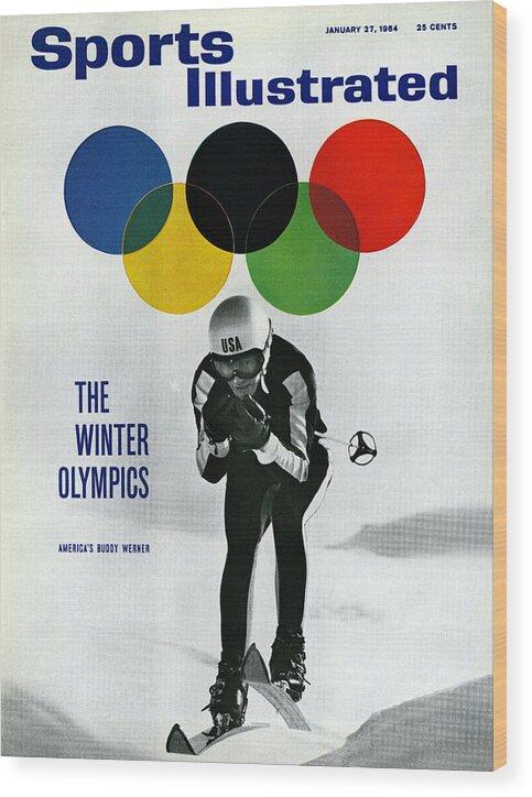 Magazine Cover Wood Print featuring the photograph Usa Buddy Werner, 1964 Innsbruck Olympic Games Preview Sports Illustrated Cover by Sports Illustrated