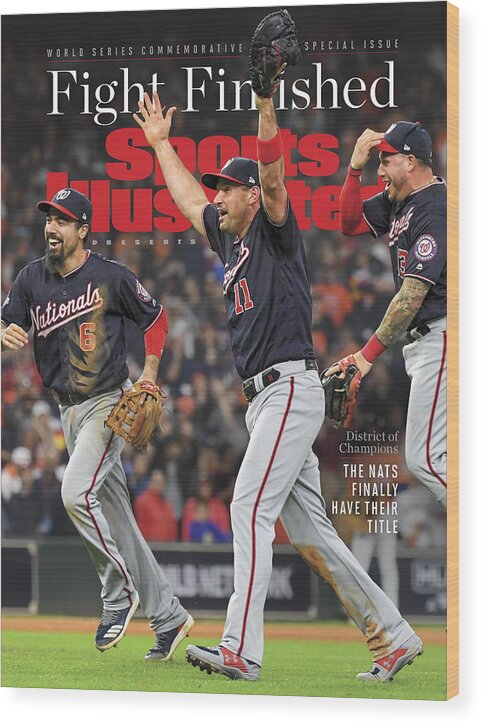 Championship Wood Print featuring the photograph Washington Nationals, 2019 World Series Champions Sports Illustrated Cover by Sports Illustrated